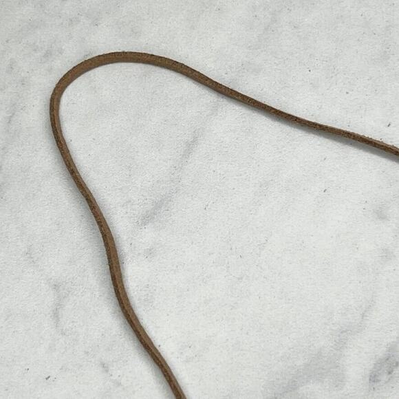 Chico's Brown Cord Gold Colorful Beaded Pendant Boho Necklace ✨ - Picture 3 of 9